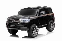 Electric Ride on Car Toyota Landcruiser 12V, BLACK, Leatherette seat, 12V/7AH Battery, Opening doors