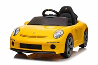 Electric Ride-on car RUF GT 12V, yellow, Opening doors, 2.4 GHz remote control, LED lights front and