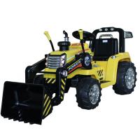 Electric Tractor MASTERS with ladle, yellow, Rear wheel drive, 12V battery,2 x 25W Engines, Front La