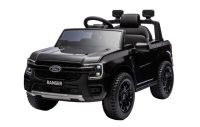 Electric Ride-on car FORD 707 12V, black, Leather seat, 2.4 GHz remote control, Bluetooth / USB Inpu