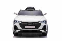 Electric ride-on car Audi E-tron Sportback 4x4 white, Leatherette seat, 2.4 GHz remote control, Eva