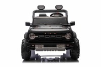 Ford Bronco XL elektrische kinderauto met achterwielaandrijving, gelicentieerd (tweezitter), zwart, 