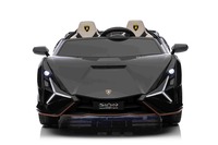 Electric Ride-on car Lamborghini Sian 4X4, black, 12V, 2.4 GHz remote control, USB / AUX Input, Blue
