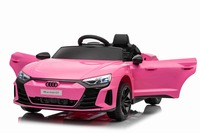 Electric Ride-on car Audi RS E-tron GT 12V, pink, wide single seat, 2.4 GHz remote control, USB / AU
