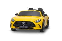 Electric Ride-on car Mercedes GT63 AMG 24V with 4x4 drive, yellow, Two-seater, Adjustable driver's s