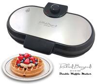 Richard Bergendi Double Belgian Waffle Maker, Waffle Iron, 1200 W, Non Stick Plates, Variable Temper