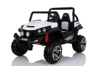 Electric Ride-On Toy Car RSX buggy 2X 12V/7Ah White - 2.4Ghz, 4 X MOTOR, remote control, two-seats i