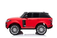 Electric Ride-On Range Rover, Red, Double Leather Seat, LCD Display with USB Input, 4x4 Drive, 2x 12