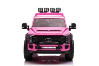 Electric Ride-On Toy Car Duty 24V pink, Two-seater, 4X4 drive with high-performance 24V Engines and